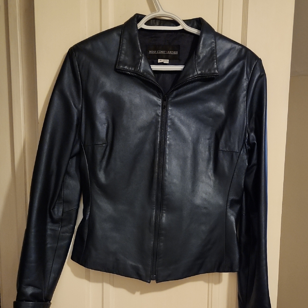 West Coast Leather Midnight Blue Jacket